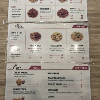 Chicko Chicken - Menu - Korean Near Me - Coquitlam, British Columbia Chicko Chicken - Menu - Korean Near Me - Coquitlam, British Columbia