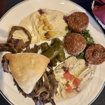 Casablanca Brookfield - Combination Appetizer with Beef Shawarma - Middle Eastern Near Me - Brookfield, Wisconsin Casablanca Brookfield - Combination Appetizer with Beef Shawarma - Middle Eastern Near Me - Brookfield, Wisconsin