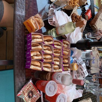 Krystal - a table full of food and drinks - Burgers Near Me - Stockbridge, Georgia