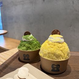 Matcha and mango passionfruit Matcha and mango passionfruit