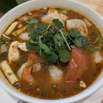 Ari's Thai Eatery - Oh so good Tom Yum with shrimp!!! Really good. medium spicy wasn't very medium so probably safe to add more if you're worried about that. - Thai Near Me - Azusa, California Ari's Thai Eatery - Oh so good Tom Yum with shrimp!!! Really good. medium spicy wasn't very medium so probably safe to add more if you're worried about that. - Thai Near Me - Azusa, California