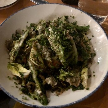 Nancy's Hustle - Poached Trout (hard to see it with all of the gem lettuce on top) - New American Near Me - Houston, Texas