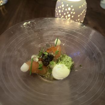Sorrel - mt lassen trout / fines herbes / koji / yogurt - New American Near Me - San Francisco, California Sorrel - mt lassen trout / fines herbes / koji / yogurt - New American Near Me - San Francisco, California