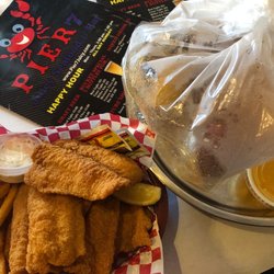 Pier 7 Juicy Seafood & Bar - Catfish basket and 1/2 lbs of snow crab