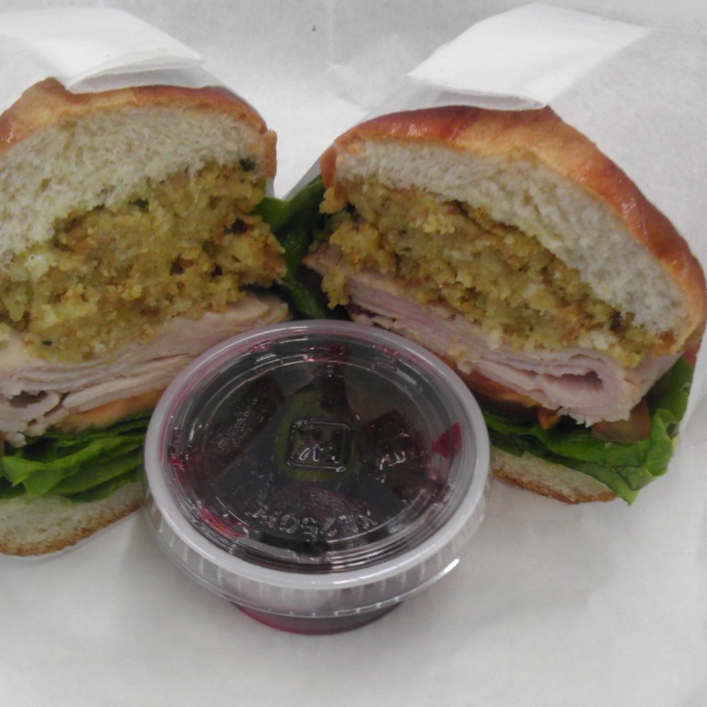 Cherry Pick Cafe - Holiday turkey sandwich in french roll and cranberry sauce! Super yummy =] - Sandwiches Near Me - Los Angeles, California