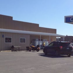 Christmas Valley Market - There is a big parking lot and Chevron gas of all grades and diesel. It is busy because it is many miles to the next station.