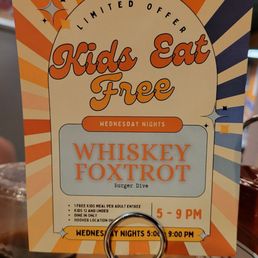 Kids eat for free on Wednesday nights Kids eat for free on Wednesday nights