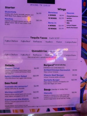 Menu photo 2 Quenchers Irving, TX