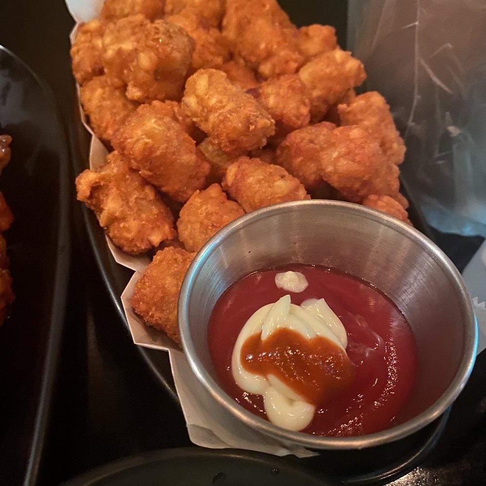 Cheogod Zip Chicken Pizza - Tater Tots - Korean Near Me - Flushing, New York
