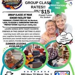 Hendricks Music - Senior Group Guitar Lessons