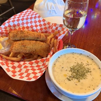 The Lockspot Cafe - Luke warm bowl of clam chowder and order of $19.00 fish/chips - American Near Me - Seattle, Washington The Lockspot Cafe - Luke warm bowl of clam chowder and order of $19.00 fish/chips - American Near Me - Seattle, Washington