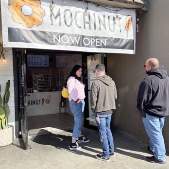 Mochinut - Stockton - My crew waiting outside because the shop is TINY - Donuts Near Me - Stockton, California Mochinut - Stockton - My crew waiting outside because the shop is TINY - Donuts Near Me - Stockton, California