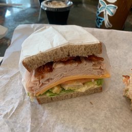 Turkey Club with Mayo salt and pepper Turkey Club with Mayo salt and pepper