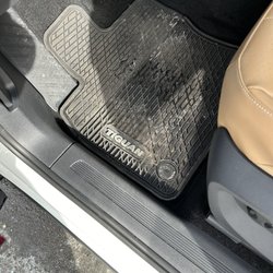 Bethpage Car Wash - Dirty car mat!