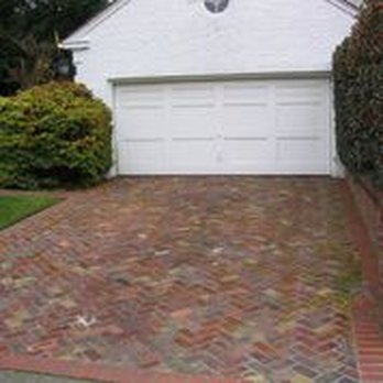 Custom Masonry & Stoves - Herringbone driveway - Broadmoor, Seattle - Masonry/Concrete Near Me
