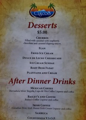 Menu photo 5 Cisco's Thousand Oaks, CA