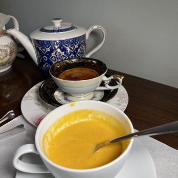 Queens TeaHouse - Carrot ginger soup - Tea Rooms Near Me - Parkland, Florida