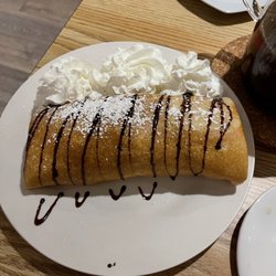 Crepes Tea House - Nutella and banana Sweet Crepe, large