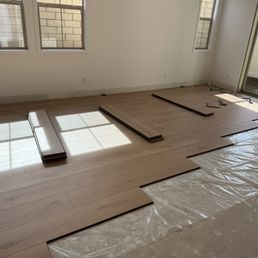 Laminate flooring installation