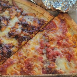 Piu Bello Buckhead - BBQ chicken and meat lovers