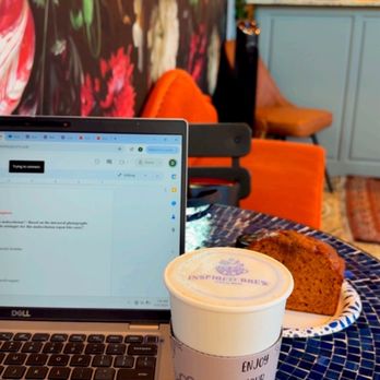 Inspired Brew - Brown sugar Latte was good but could be stronger for my taste. Ask for your personalized design on your late. - Coffee & Tea Near Me - Dallas, Texas