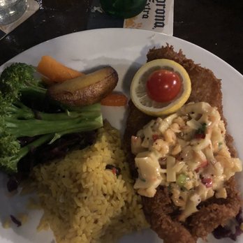 Mafolie Restaurant - Coconut swai with seafood salsa, rice and vegetables - Caribbean Near Me - Northside, Virgin Islands