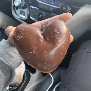 Happy Donuts - Heart shaped chocolate donut - Donuts Near Me - Burlingame, California Happy Donuts - Heart shaped chocolate donut - Donuts Near Me - Burlingame, California