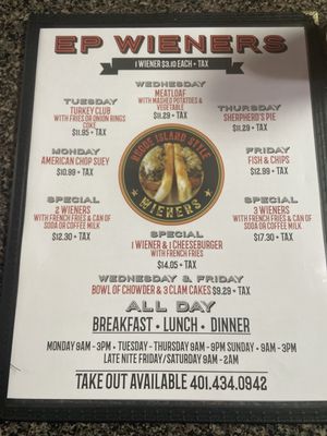 Menu photo 1 East Providence Weiners East Providence, RI Menu photo 1 East Providence Weiners East Providence, RI