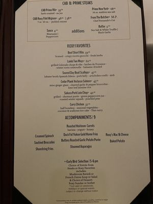 Menu photo 6 Roxy Restaurant & Bar Reno, NV Menu photo 6 Roxy Restaurant & Bar Reno, NV