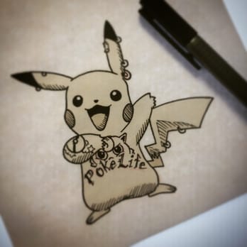 Technicolor Tattoo Studio - Custom Pikachu drawing for a Pokemon Go piercing special. - Piercing Near Me - Branson, Missouri Technicolor Tattoo Studio - Custom Pikachu drawing for a Pokemon Go piercing special. - Piercing Near Me - Branson, Missouri