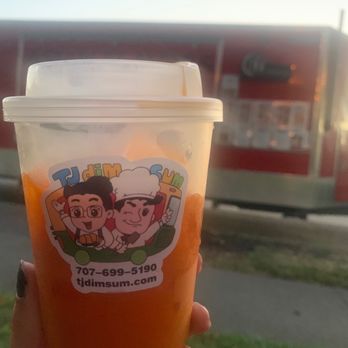 TJ Dim Sum - cute reusable cup for the thai tea which was priced great - Dim Sum Near Me TJ Dim Sum - cute reusable cup for the thai tea which was priced great - Dim Sum Near Me