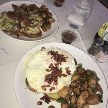 Toast on First - The Ranchero on Sourdough & The Perfect Avocado Eggs over medium on Sourdough. Home style potatoes. - Coffee & Tea Near Me - Whittier, California