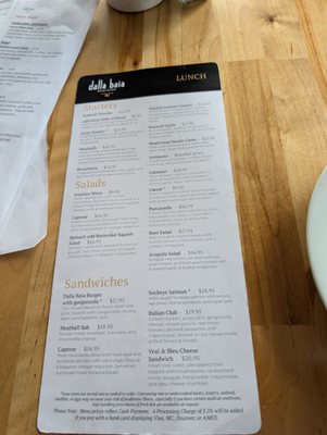 Menu photo 2 Dalla Baia Poulsbo, WA