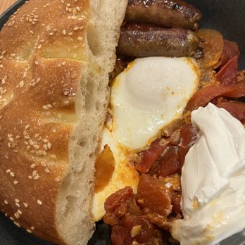 ESME - Shakshuka with merquez sausage $28 - Coffee & Tea Near Me - Culver City, California