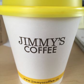 Jimmy's Coffee - Their signature yellow lids - Coffee & Tea Near Me - Toronto, Ontario