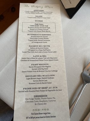 Menu photo 3 The Sedgley Place Greene, ME Menu photo 3 The Sedgley Place Greene, ME