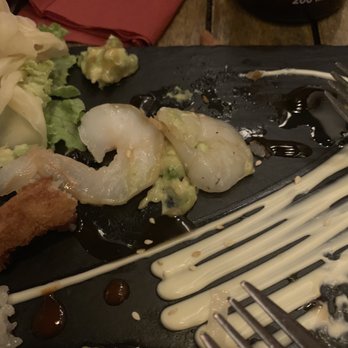 Lu Bu Soulfood - Raw shrimp that were served on top of double shrimp roll - Fast Food Near Me - Munich, BY Lu Bu Soulfood - Raw shrimp that were served on top of double shrimp roll - Fast Food Near Me - Munich, BY