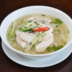 Pho Vietnam Restaurant - Chicken PHO. Rice noodle soup with chicken noodle soup.
