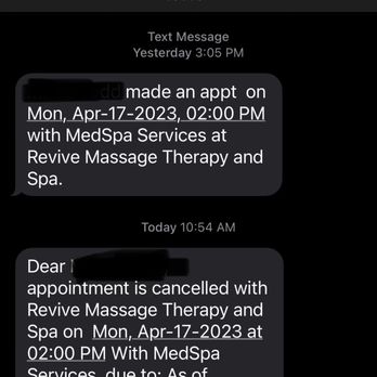 Revive Massage Therapy & SPA - Updating their website to say they haven't been accepting new Botox patients for three months would help. - Massage Near Me - Chicago, Illinois