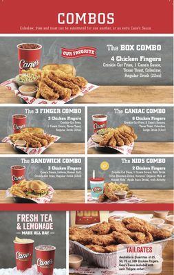 Menu photo 1 Raising Cane's Chicken Fingers Wasilla, AK Menu photo 1 Raising Cane's Chicken Fingers Wasilla, AK