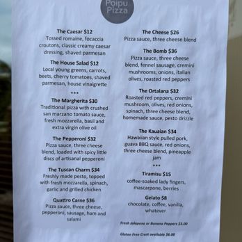 Poipu Pizza - Menu - Pizza Near Me - Koloa, Hawaii Poipu Pizza - Menu - Pizza Near Me - Koloa, Hawaii