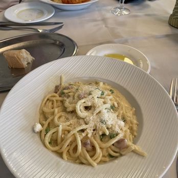 The Portofino Restaurant - Bucatini alla Carbonara** - Italian Near Me - Arlington, Virginia