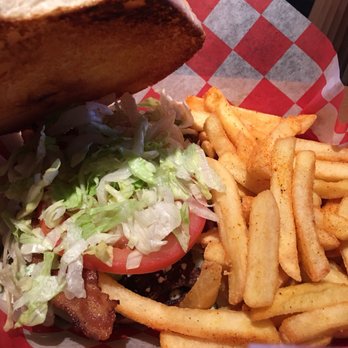 Mad Mack's Burger - Bacon and blue cheese burger. Fresh blue cheese! - Burgers Near Me - San Antonio, Texas