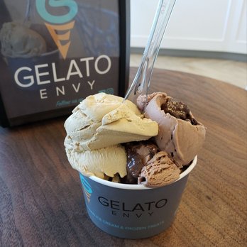 Gelato Envy - Half Ferrero Rocher & Half Coffee Bean!! True YUMMMMMERS In Every Sense Of The Word!! ;) - Ice Cream & Frozen Yogurt Near Me - Rockaway, New Jersey Gelato Envy - Half Ferrero Rocher & Half Coffee Bean!! True YUMMMMMERS In Every Sense Of The Word!! ;) - Ice Cream & Frozen Yogurt Near Me - Rockaway, New Jersey