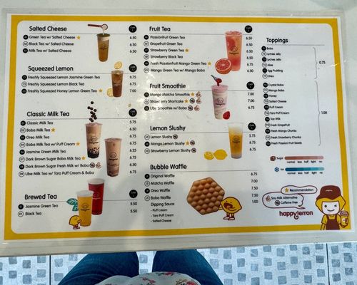 Menu photo 2 Happy Lemon Tustin, CA