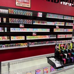 Red Star Vapor & Smoke - Product - Disposable vape shelves featuring Lost Mary, Geek Bar, Off-Stamp, RAZ and more.