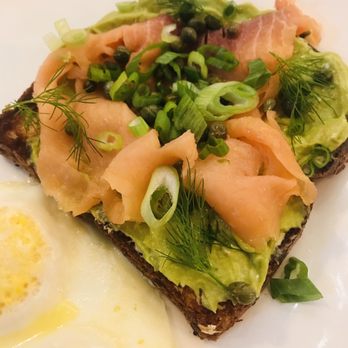 Morning Belle - Salmon Avocado Toast - Breakfast & Brunch Near Me - Grand Rapids, Michigan