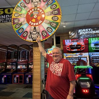 Ed's Funcade - Congratulations Tom on a big win on the Ed's Funcade Fortune wheel - Amusement Parks Near Me - Wildwood, New Jersey