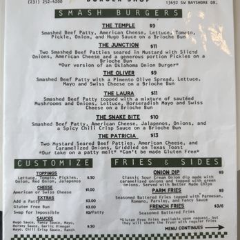 Glendale Burger Shop - Glendale Menu (June 2026) - Burgers Near Me - Traverse City, Michigan
