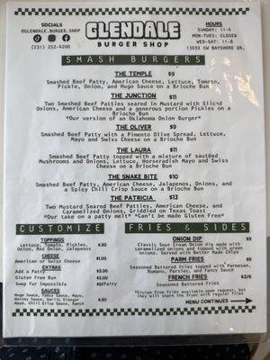 Menu photo 1 Glendale Burger Shop Traverse City, MI